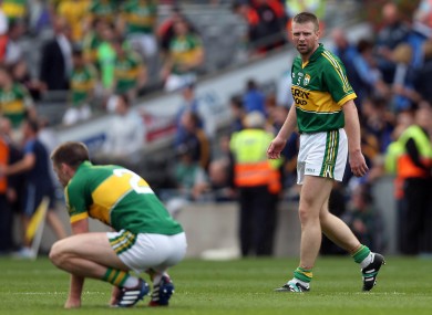 Over and out: Marc and Tomás Ó Sé at the final whistle.