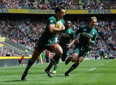 Scoring Leicester's first try of their Premiership Final win over Northampton Saints, in front of 82,000 people, was the highlight of last season for Niall Morris.