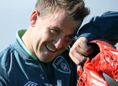 Cox: all smiles in Malahide.