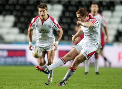 Paddy Jackson converts on of his six penalties.