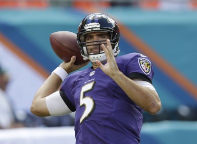 Joe Flacco has been anything but elite this season.