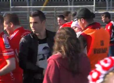 Seamus Coleman at Killybegs county semi-final win.