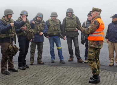 Inspectors of the OPCW at a training session